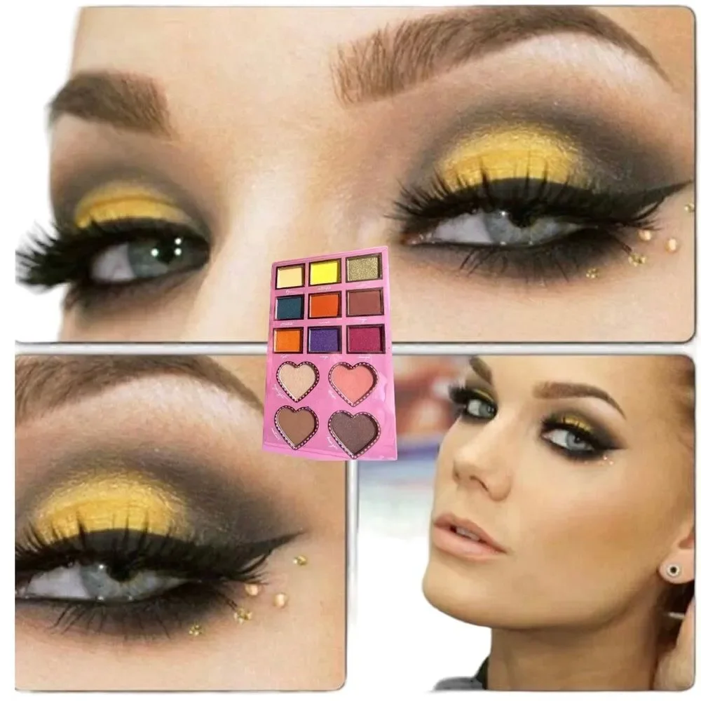 COLOR CENTRAL FLUTTER EYE & FACE PALETTE -Eyeshadow, Highlight, Blush, C…